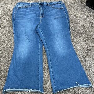 Torrid Trio Flare Leg Blue Jeans